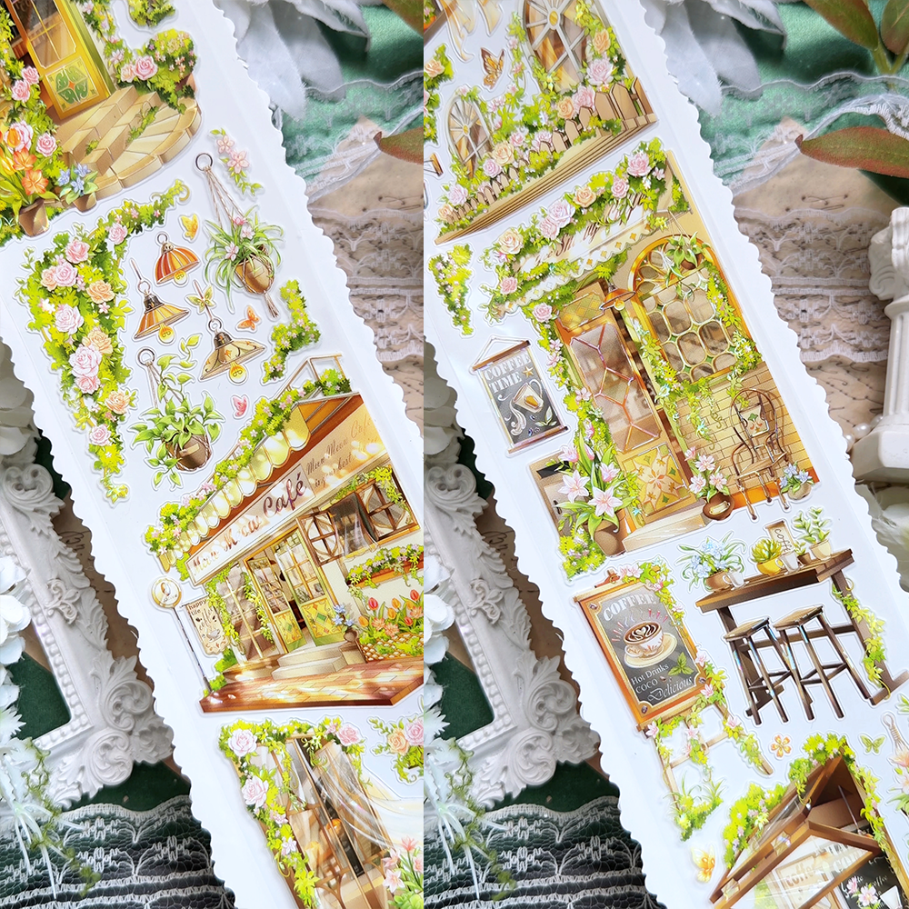 【BOBOYU】Warm Shadows & Aroma of Coffee Landscape Tape