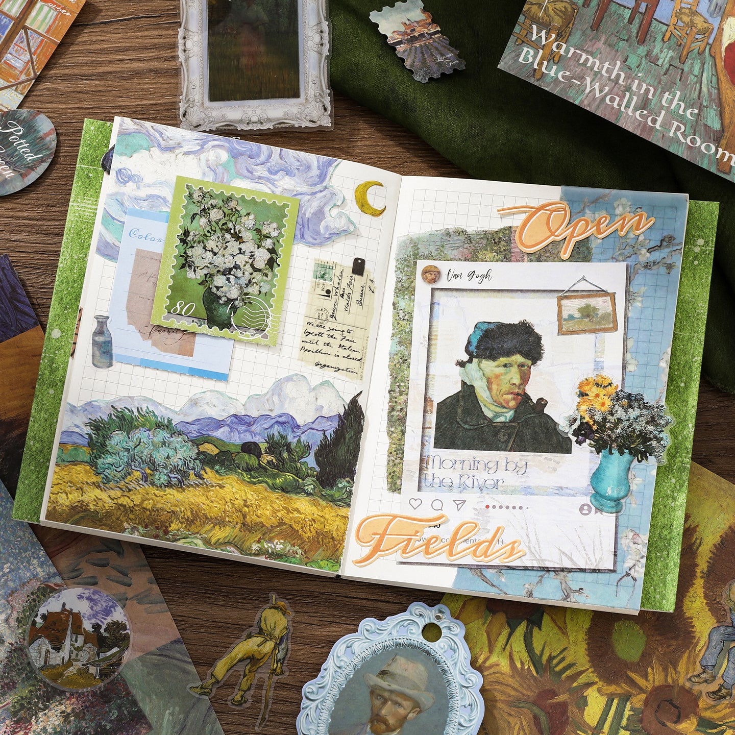Van Gogh Scrapbooking Supplies Box