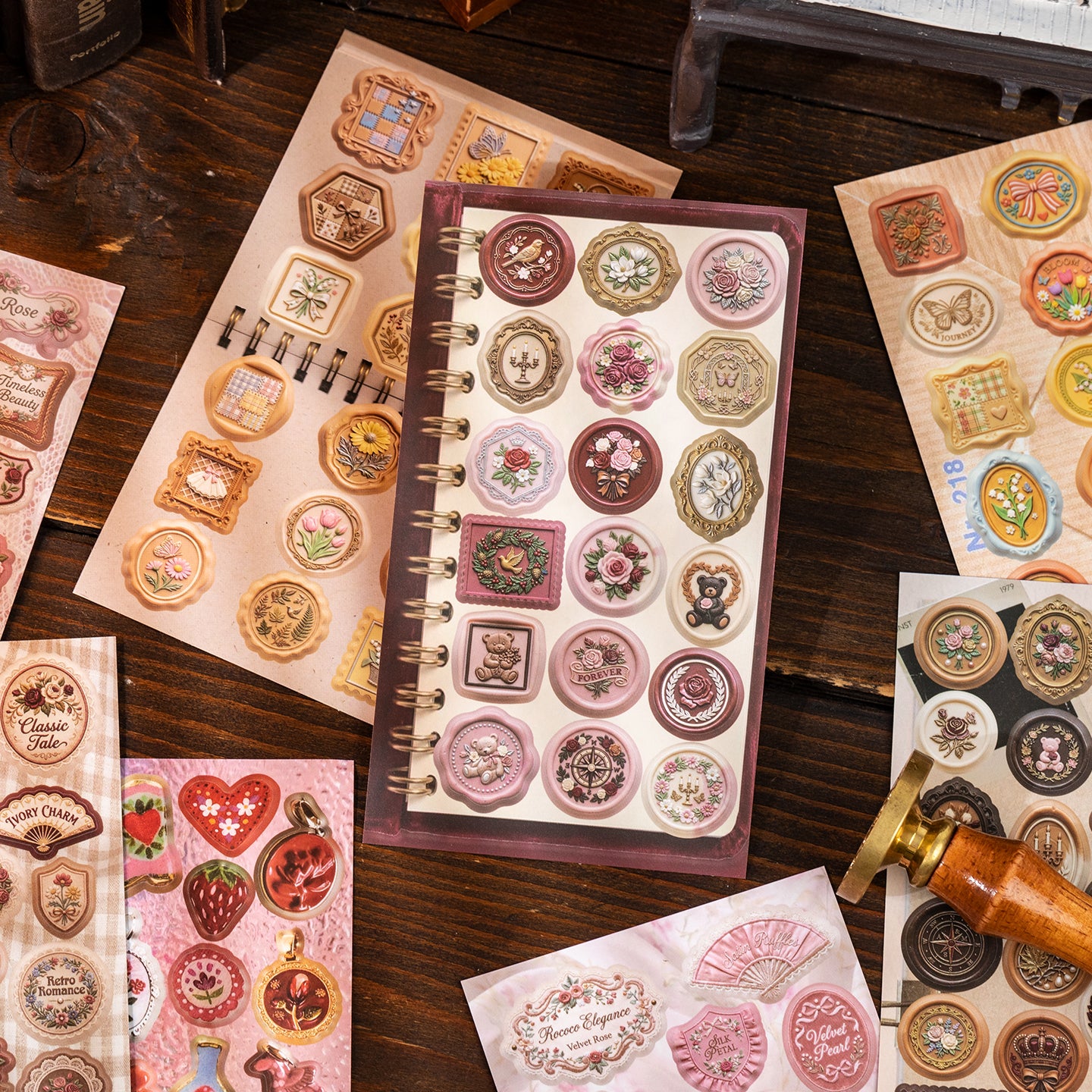 Museum Collection Series Sticker Book For Scrapbooking and Journaling | MOOBOOM