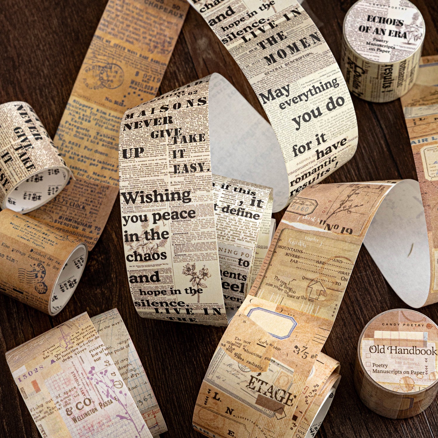 Vintage Word Washi Tape