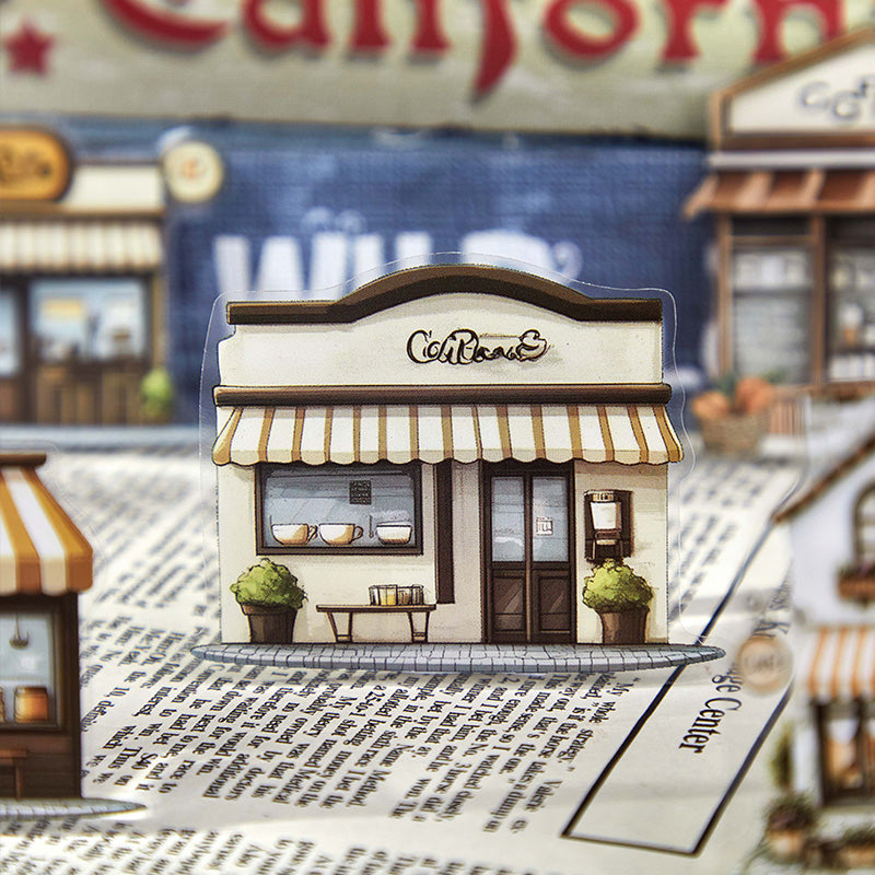 Stroll around the corner PET Sticker