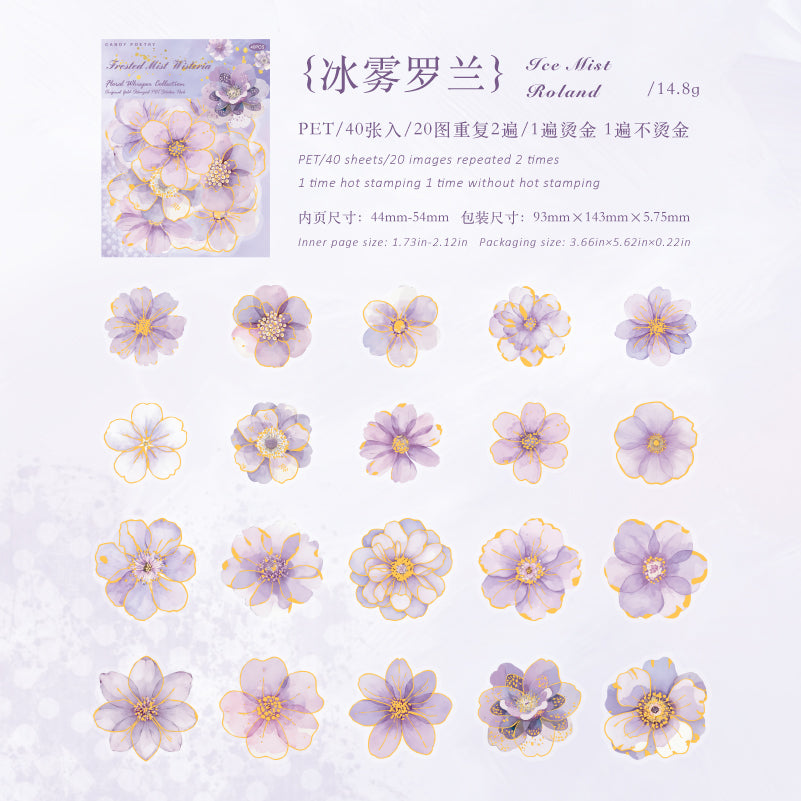 Whispers of Blossoms Flower PET Sticker