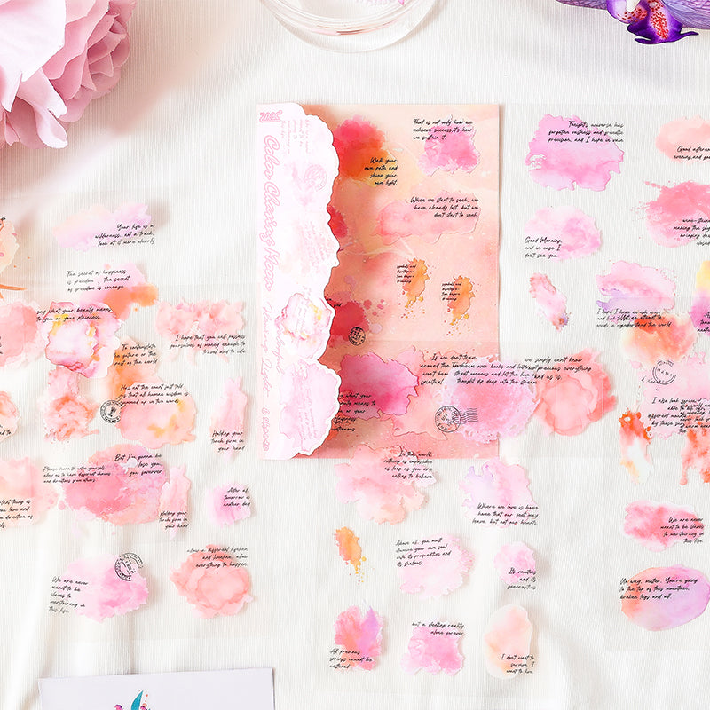 Rosy Clouds Series PET Sticker