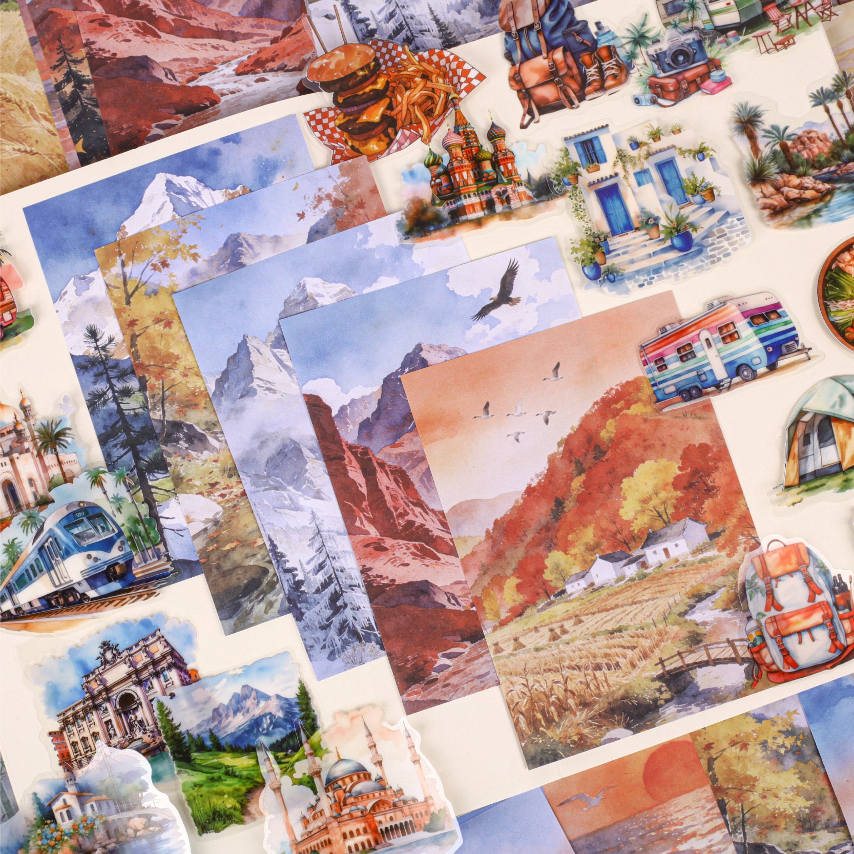 Mountain Trek Scrapbooking Paper decorative tape for journaling and scrapbooking