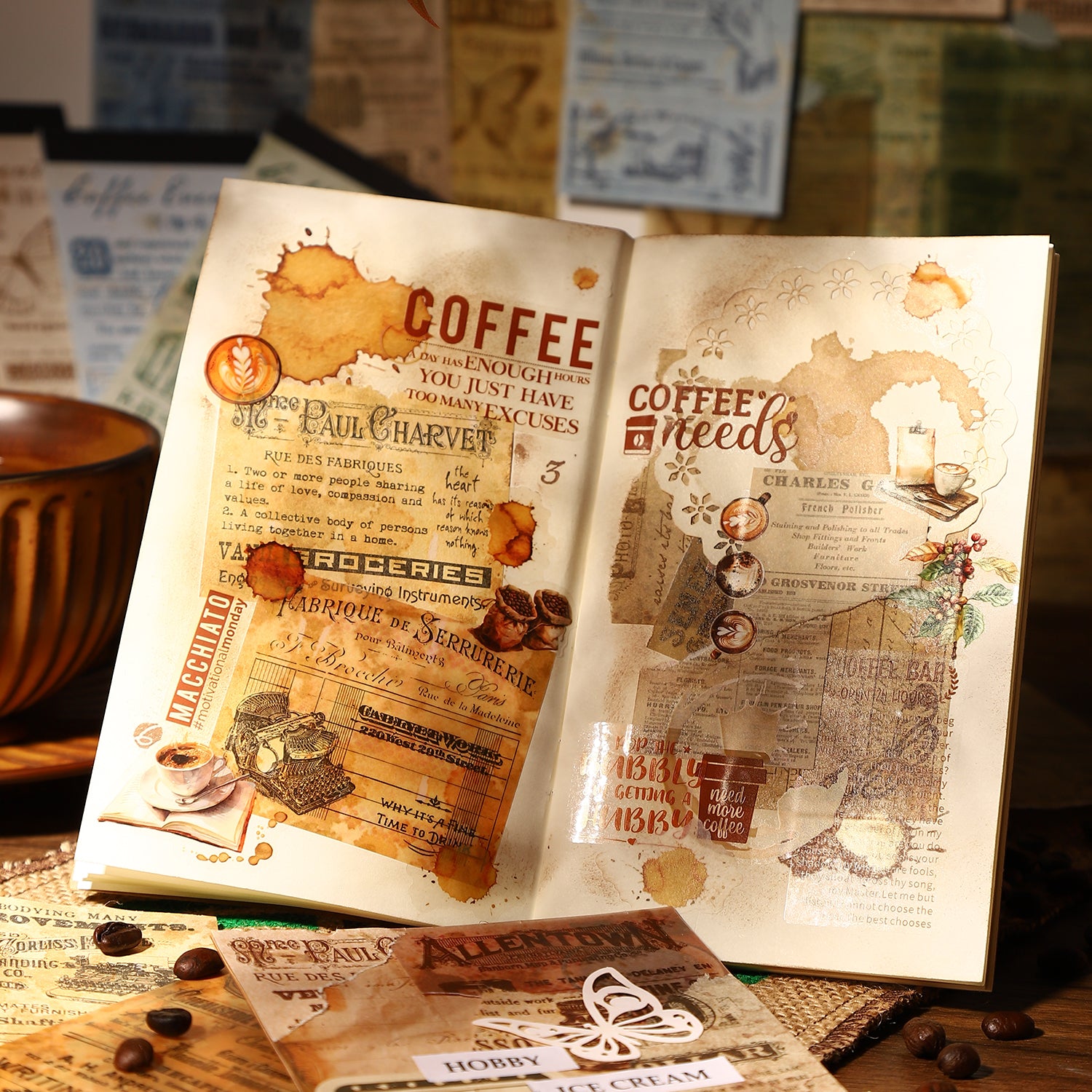 Coffee Old Stories Memo Pad