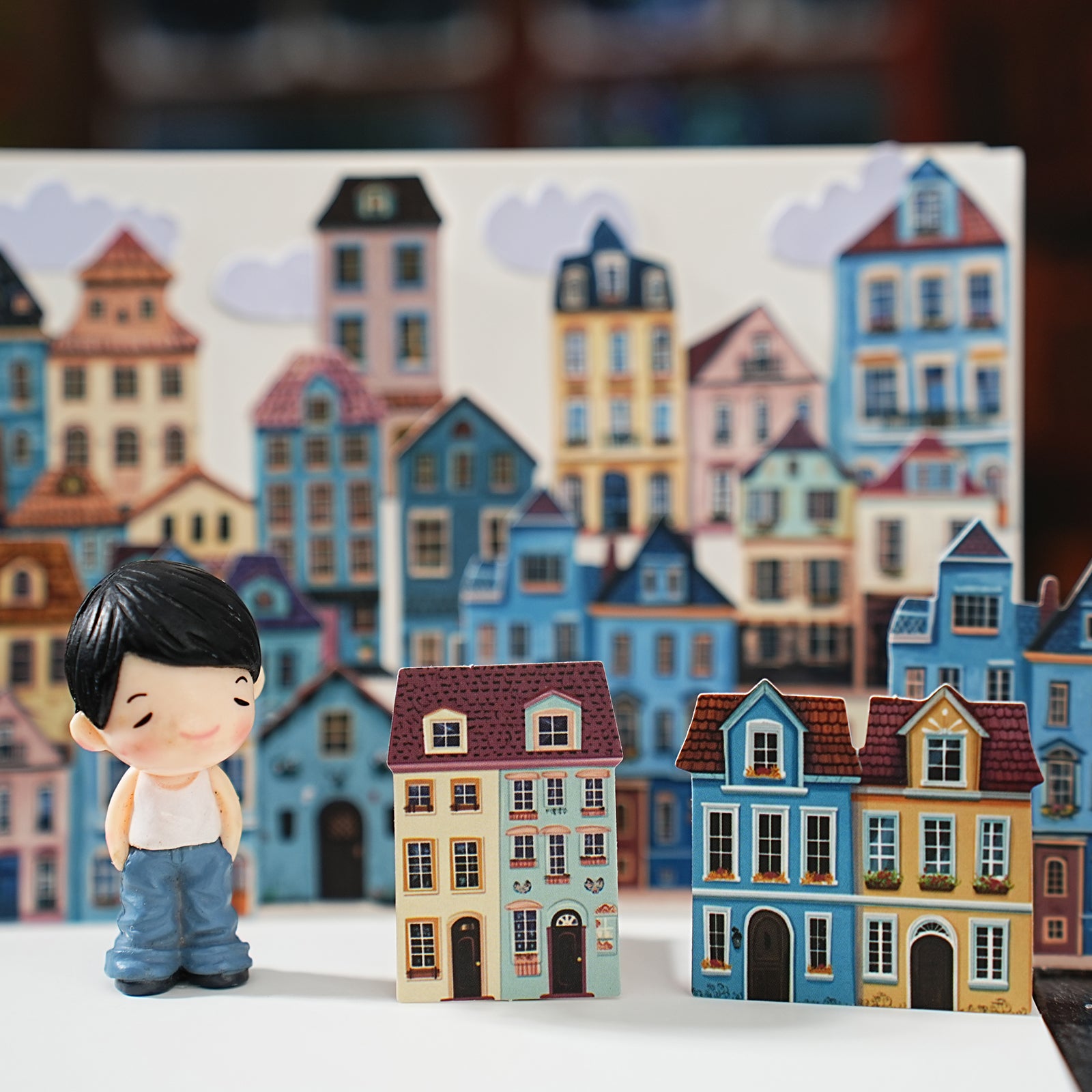Colorful House Series Paper Sticker
