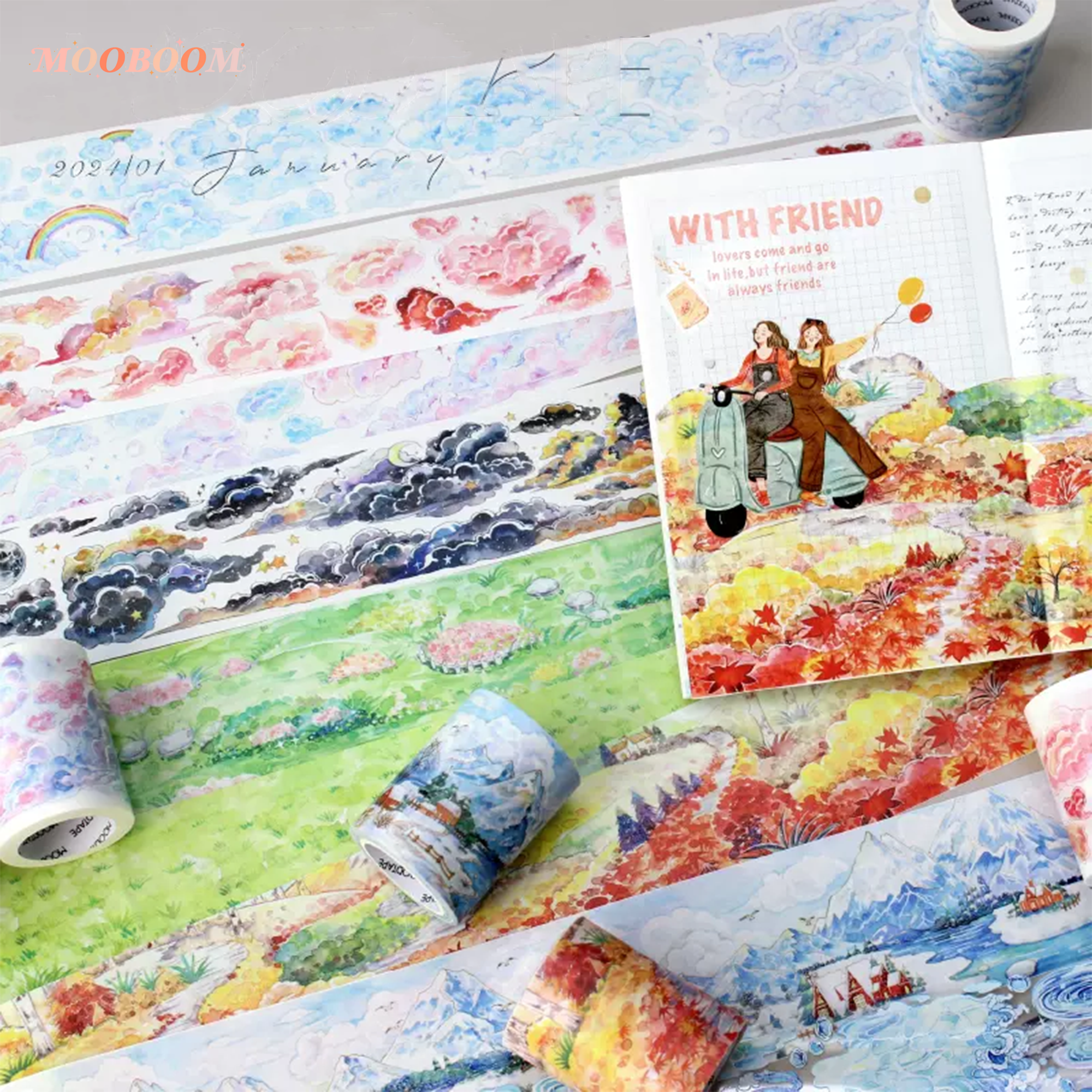 MOOD Watercolor Landscape Tape