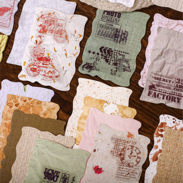 Manuscript Draft Scrapbooking Paper and Sticker