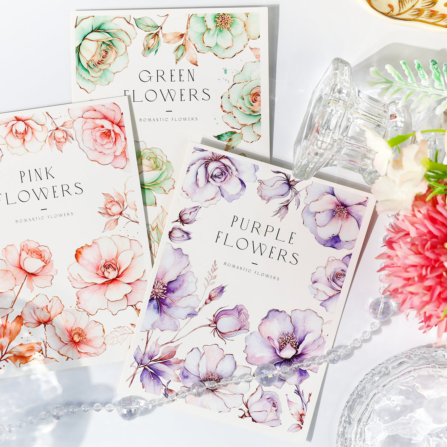 Romantic Flowers PET Sticker