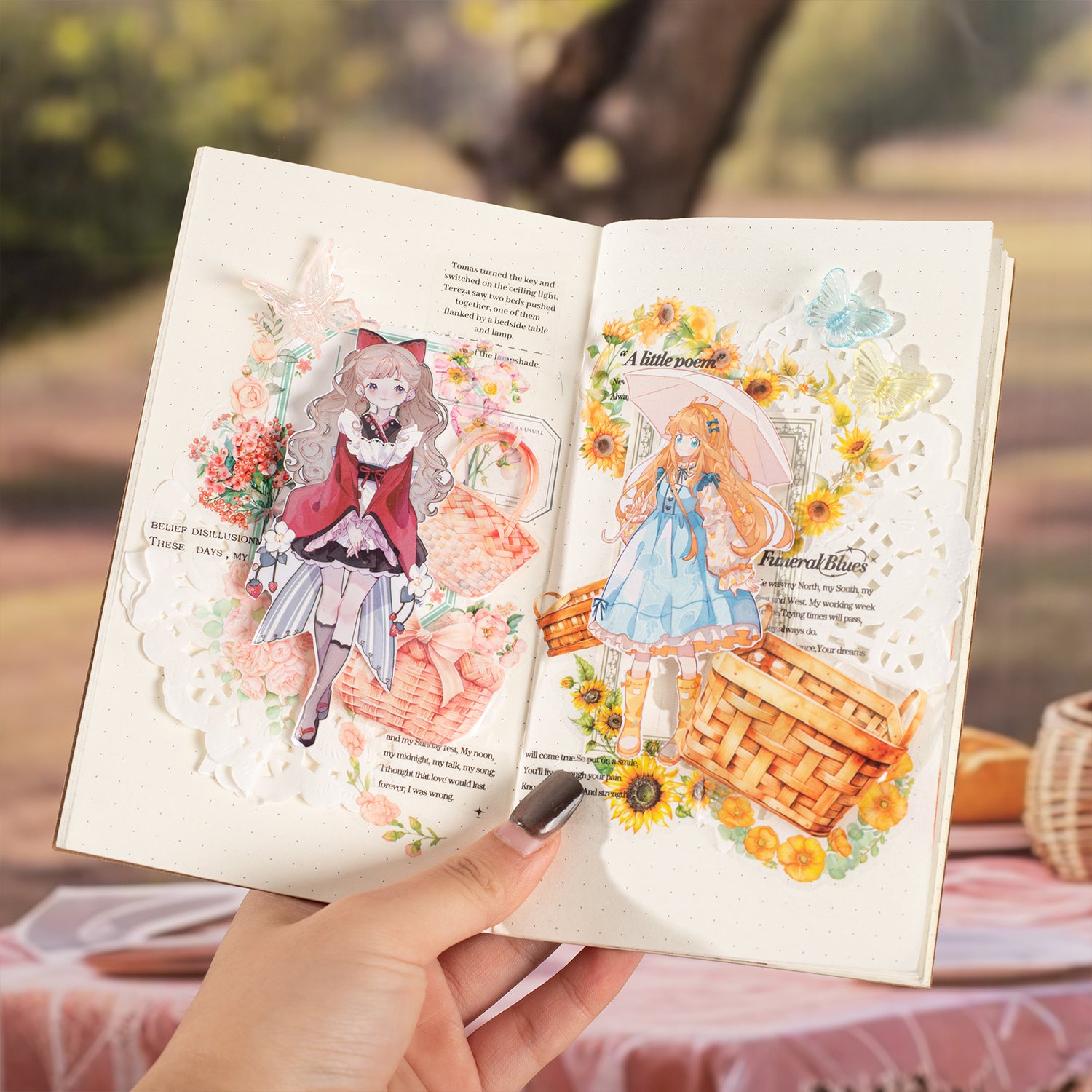 Flower Picking Season Pre-cut PET Tape