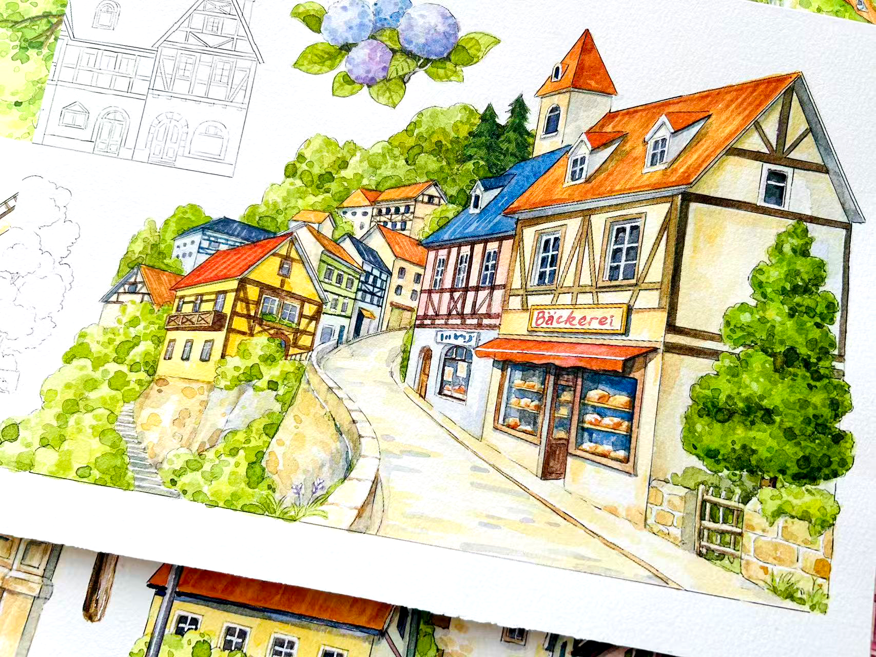 【MOOBOOM】German Town Scenery Pre-cut Landscaping Tape