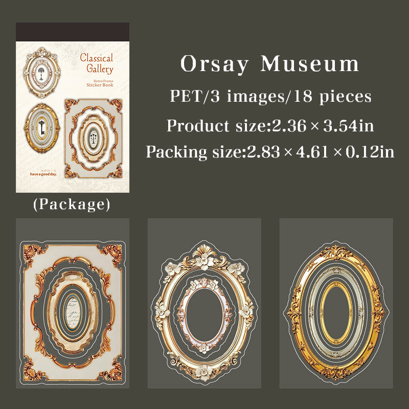Classic Museum Series: European ornate style die-cut borders Sticker