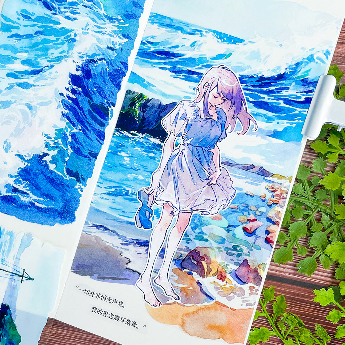 NEW Blue Reef and Sea Tide PET Tape (7cm* 140cm)