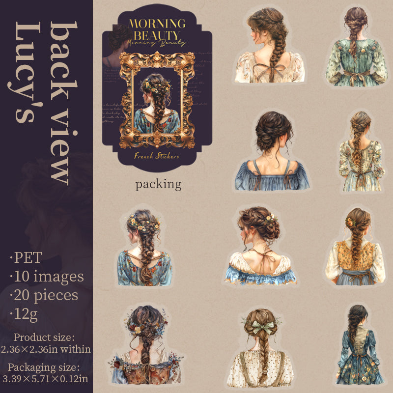 Morning Beauty Character PET Sticker