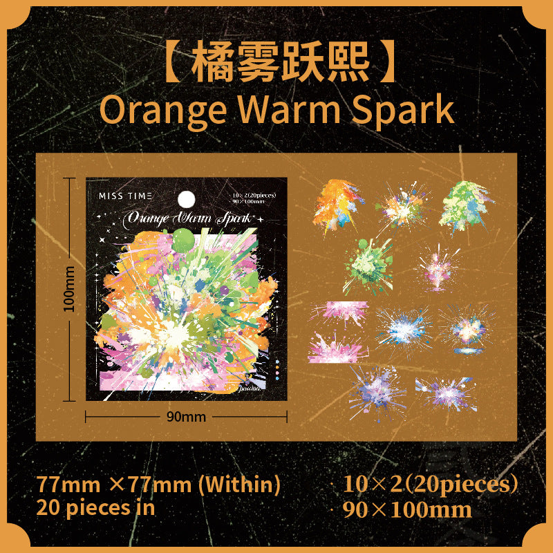 Blooming Fireworks PET Sticker