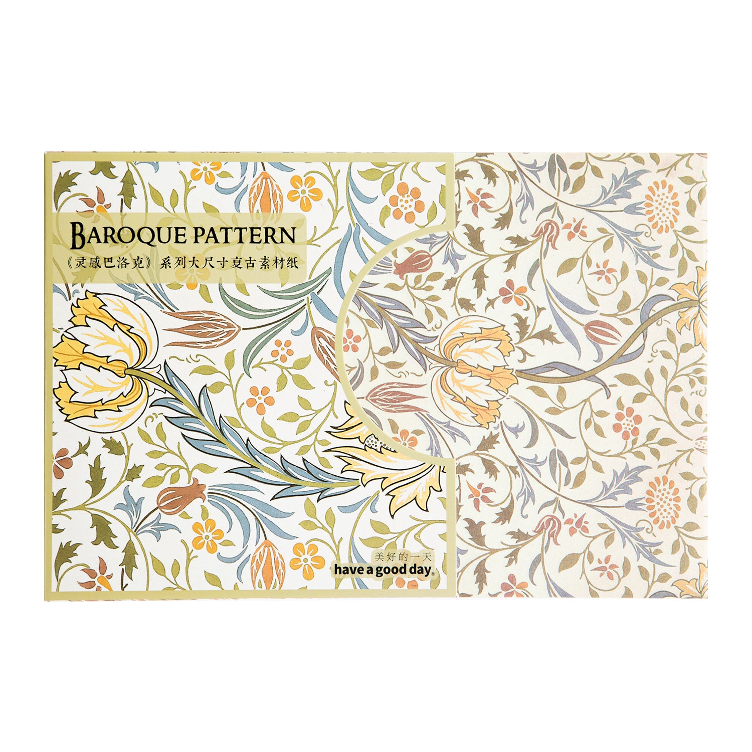 Baroque Pattern Large Size Material Paper