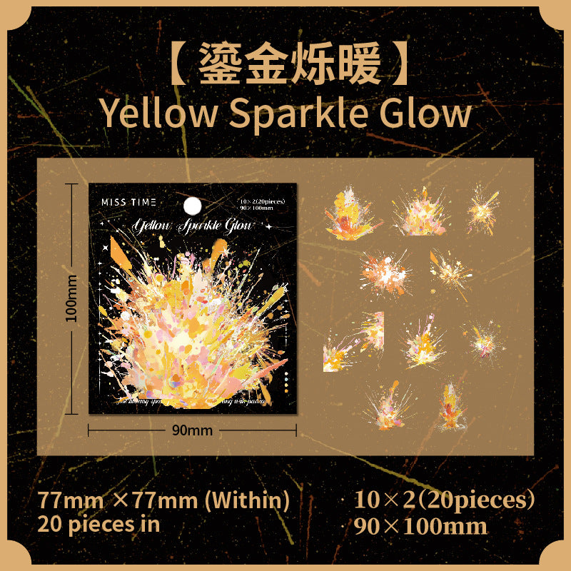 Blooming Fireworks PET Sticker