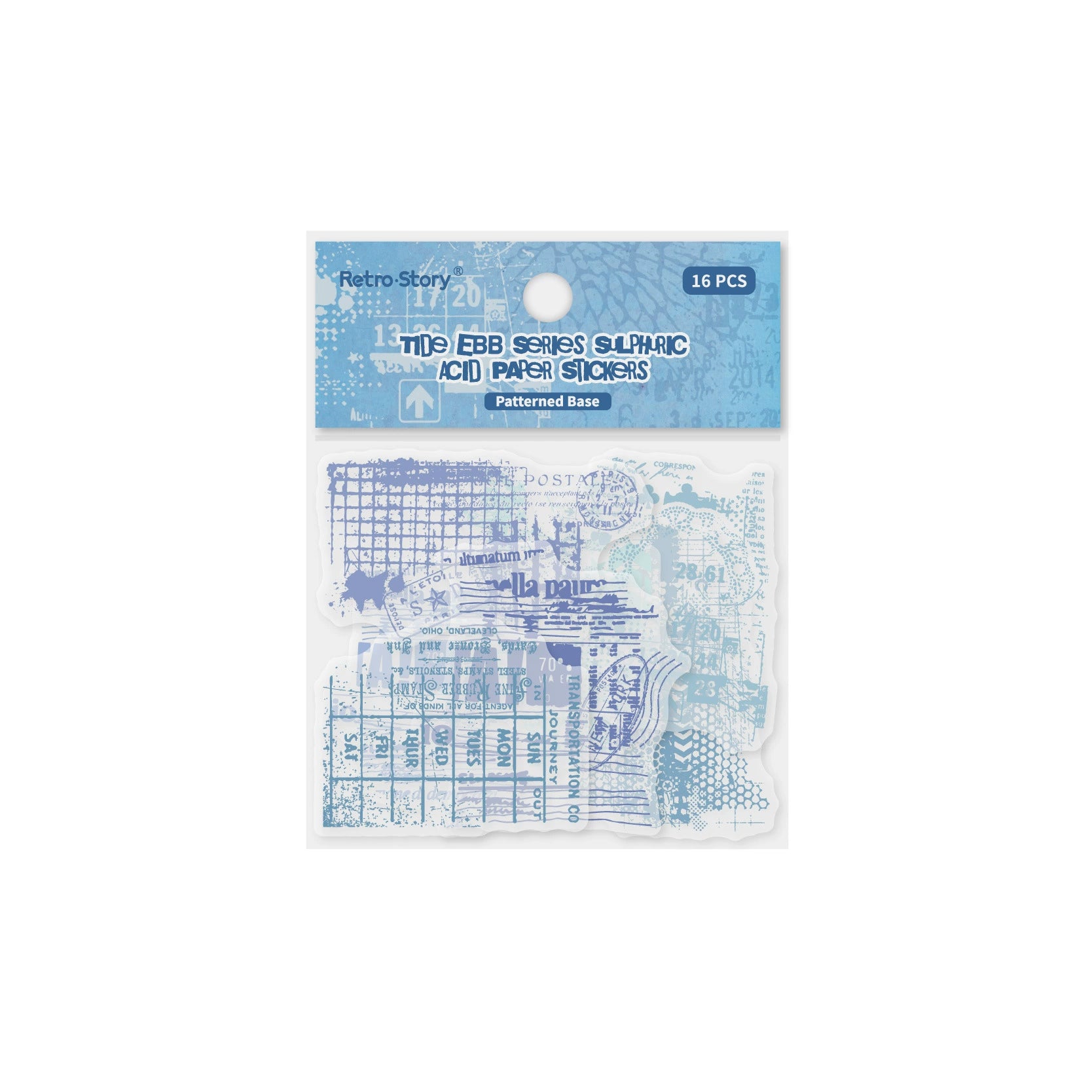 Vintage Text Parchment Paper Stickers