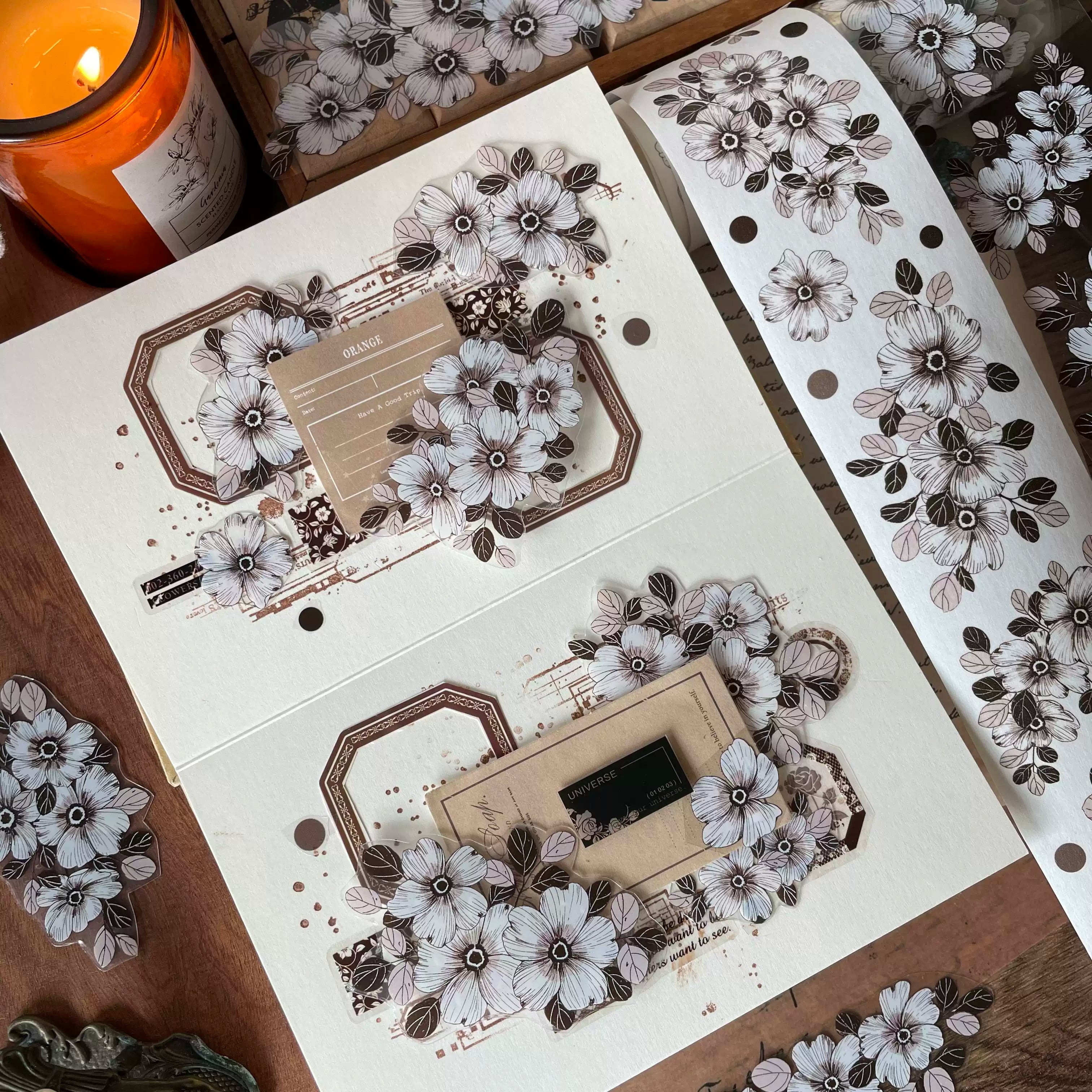 Ginger Camellia Flower Tape (5cm*100cm)