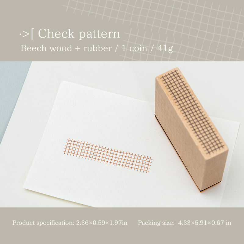 Basic Geometric Wooden Stamps