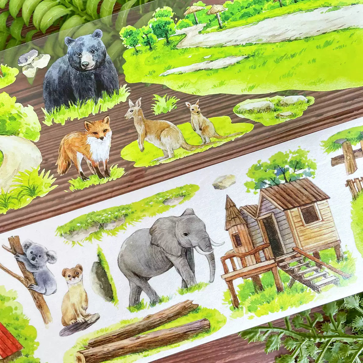 【NEW Studio】 Zoo Landscape Tape (7cm* 170cm)