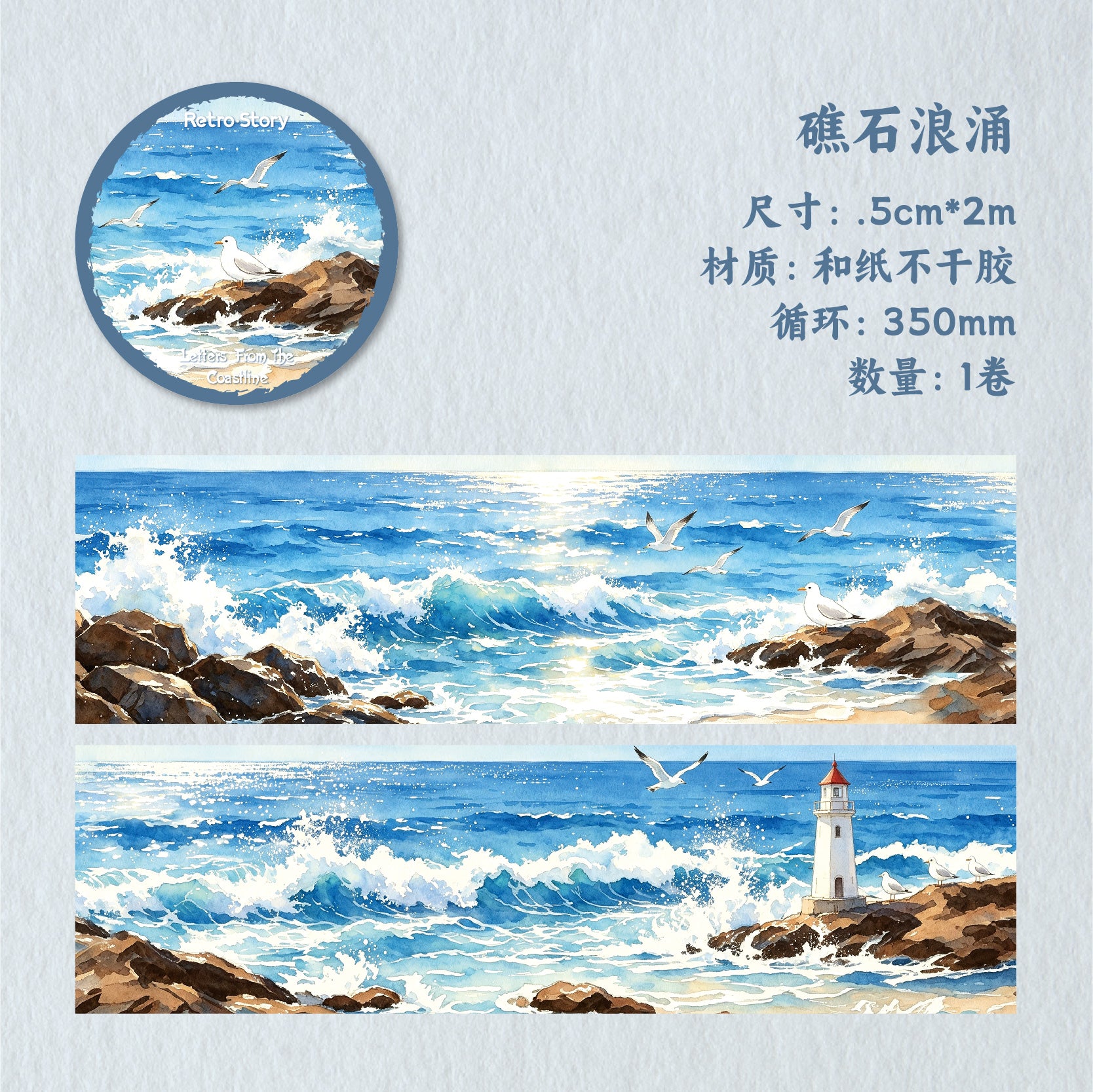 Letters from the Coast Washi Tape