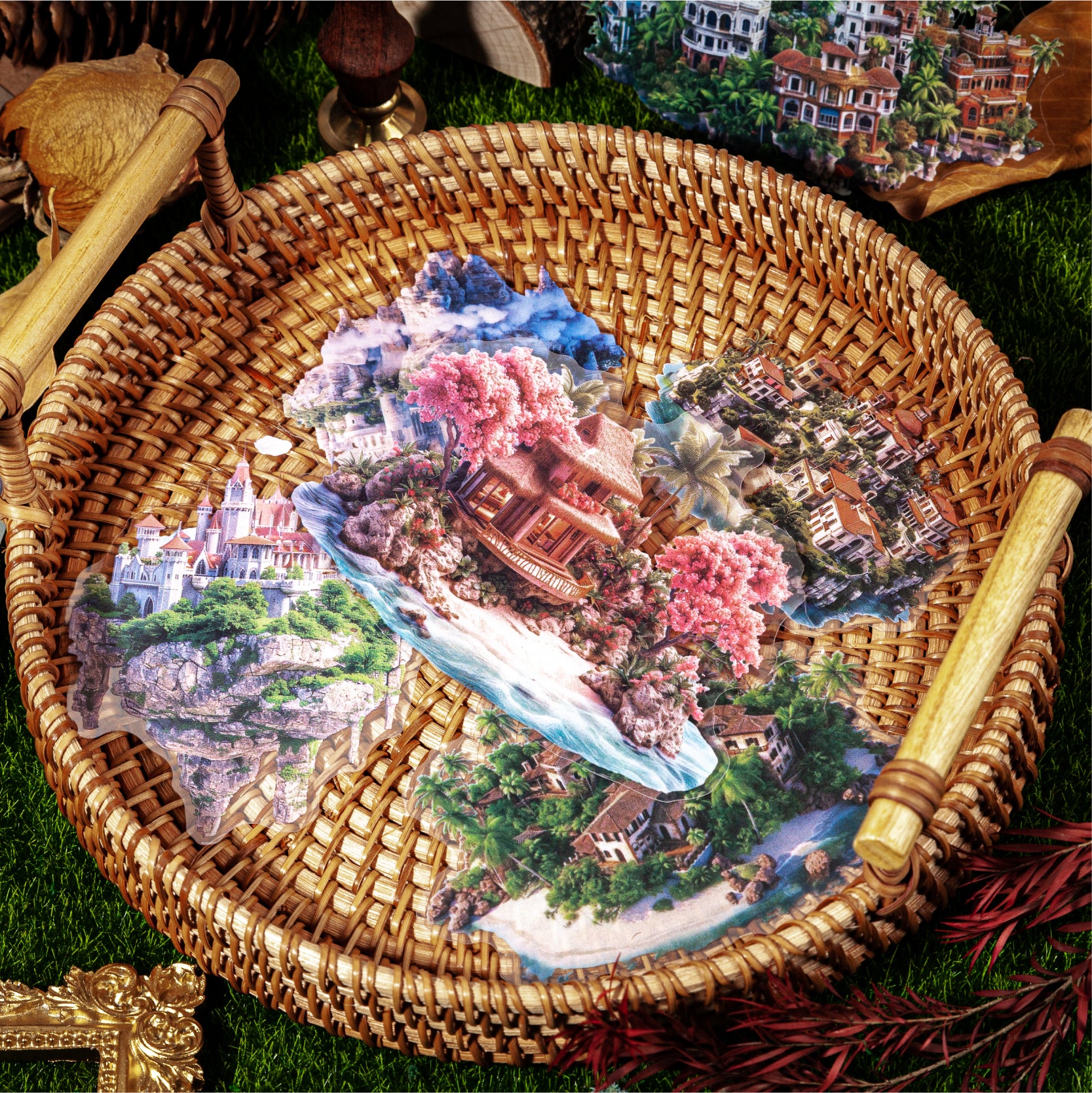 Dream Island Journal Scrapbooking PET Sticker