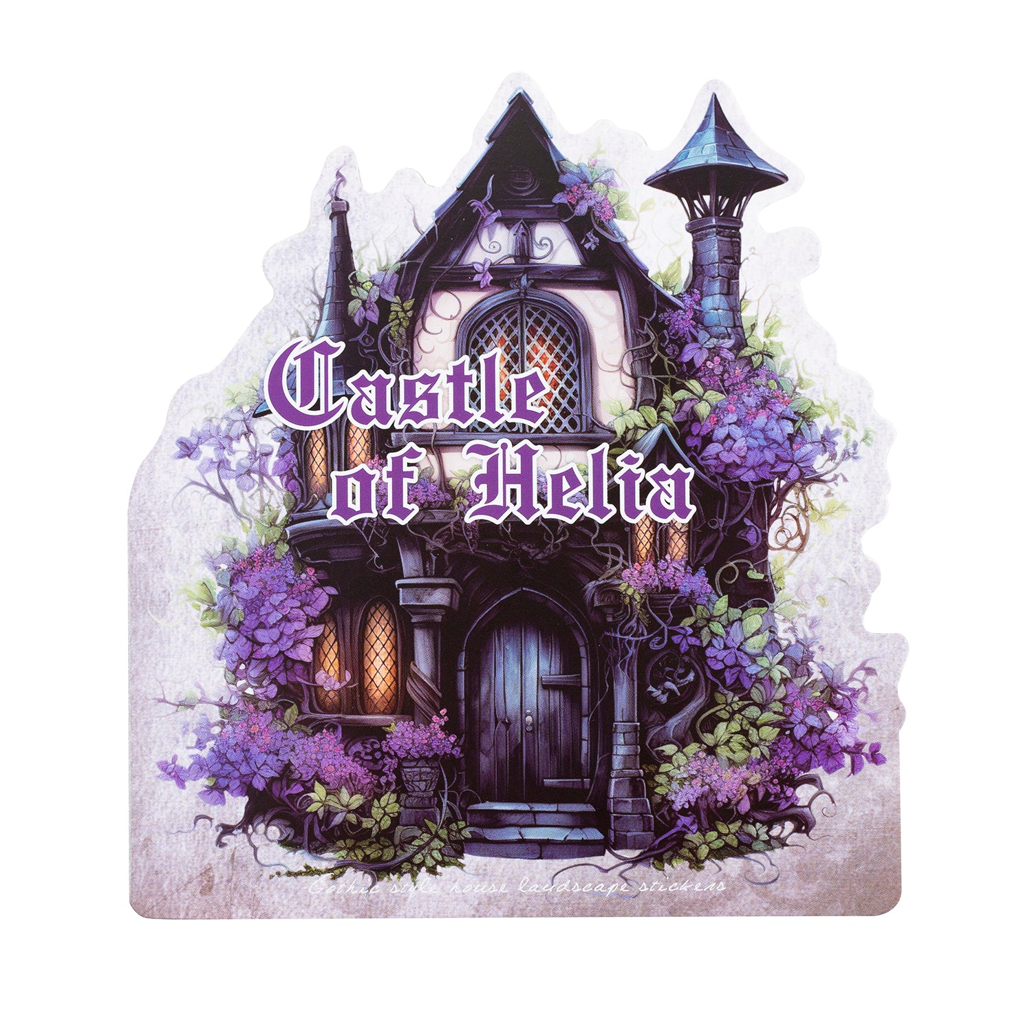 Helia's Castle Scrapbook Journal PET Sticker For paper crafts