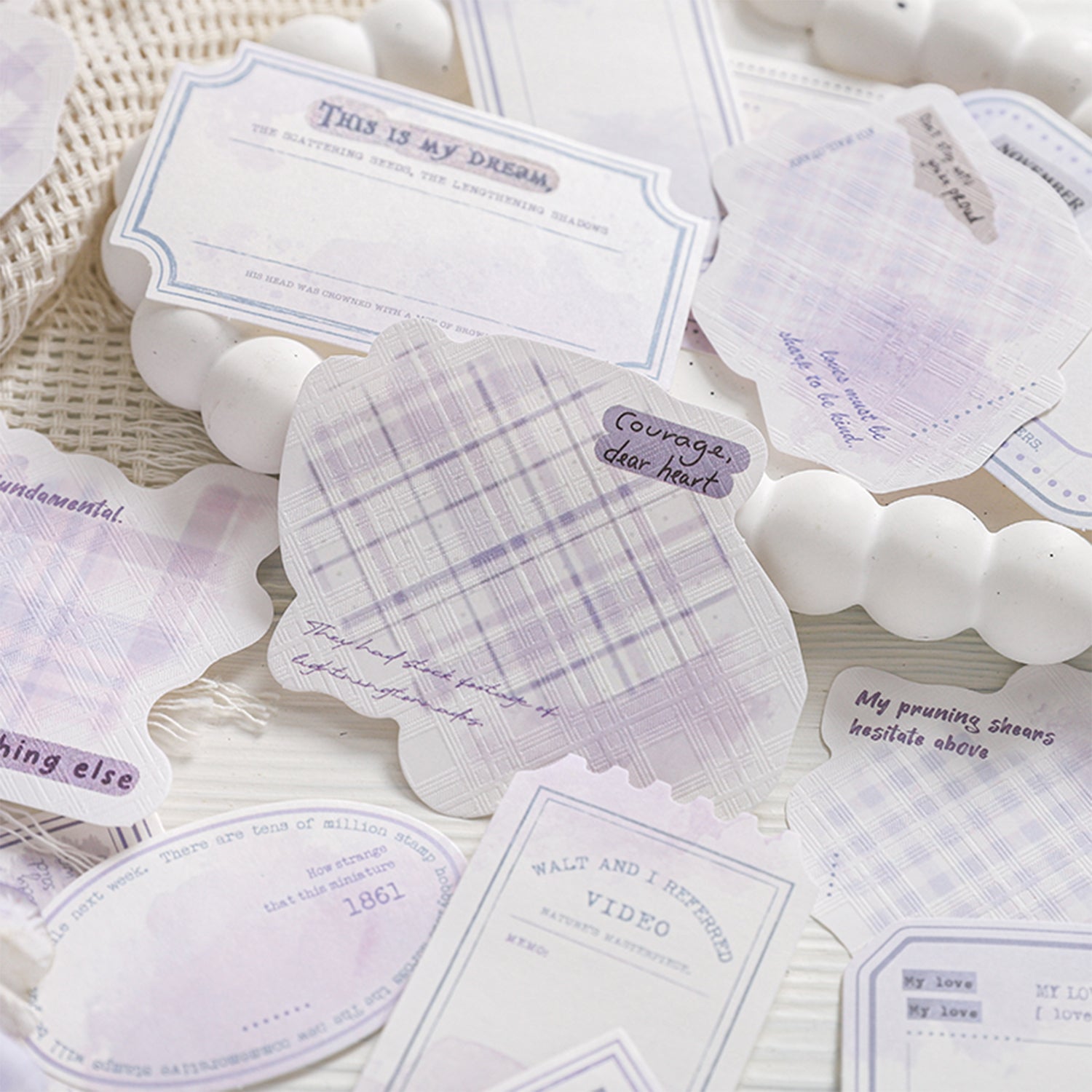 Watercolor Plaid Notebook Sticker