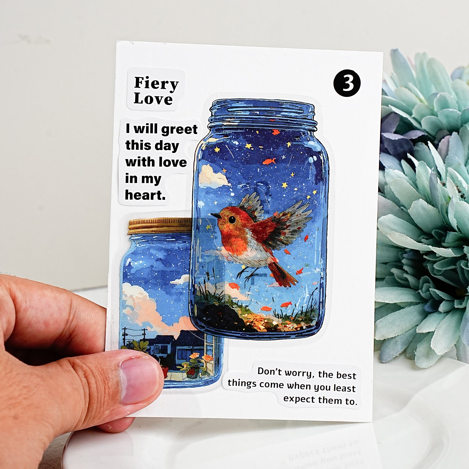 World in a Bottle PET Sticker