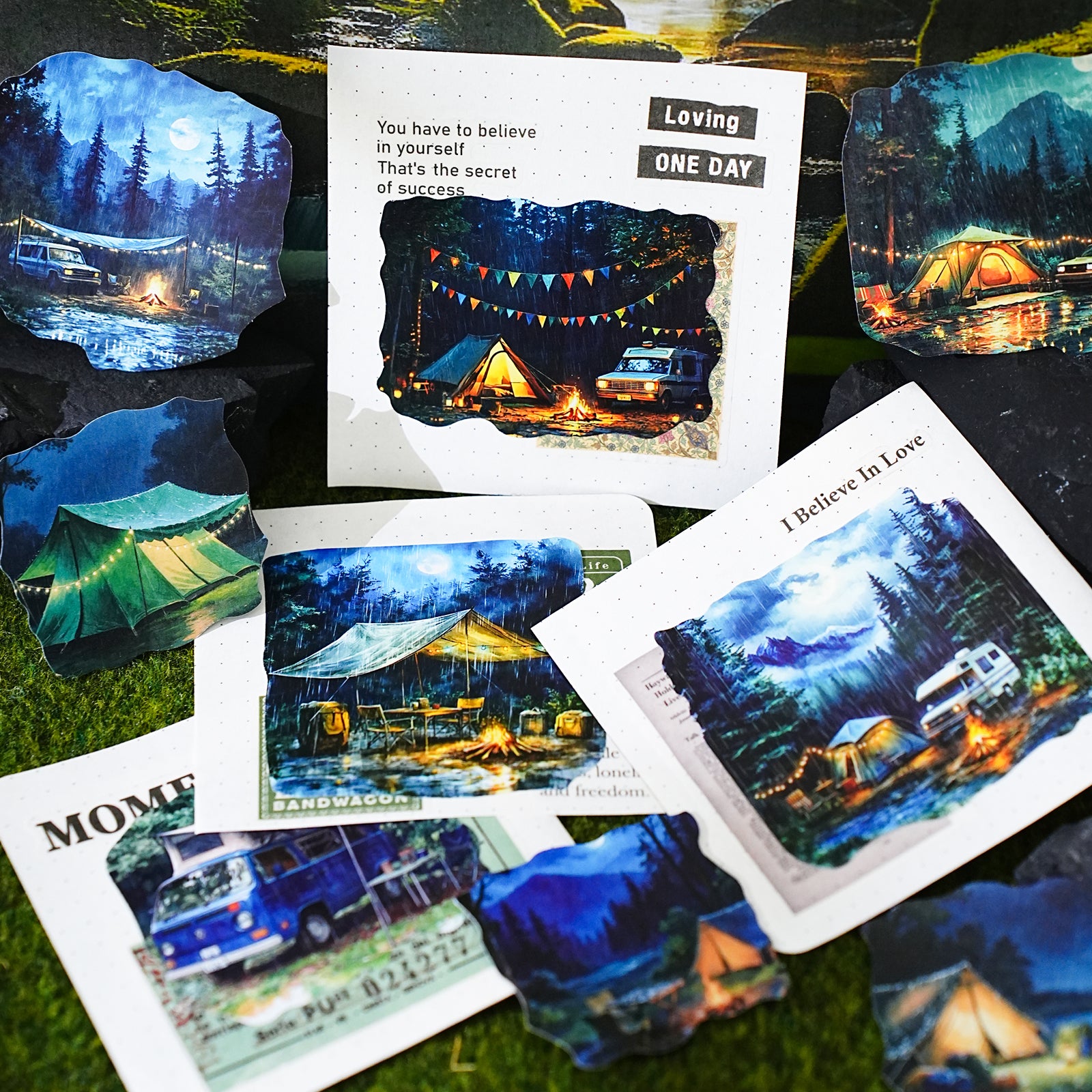 Rain Love Series PET Sticker