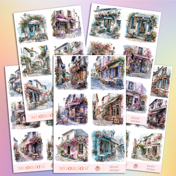 Street Restaurant Special Ink Pre-cut Washi Sticker | MOOBOOM Design