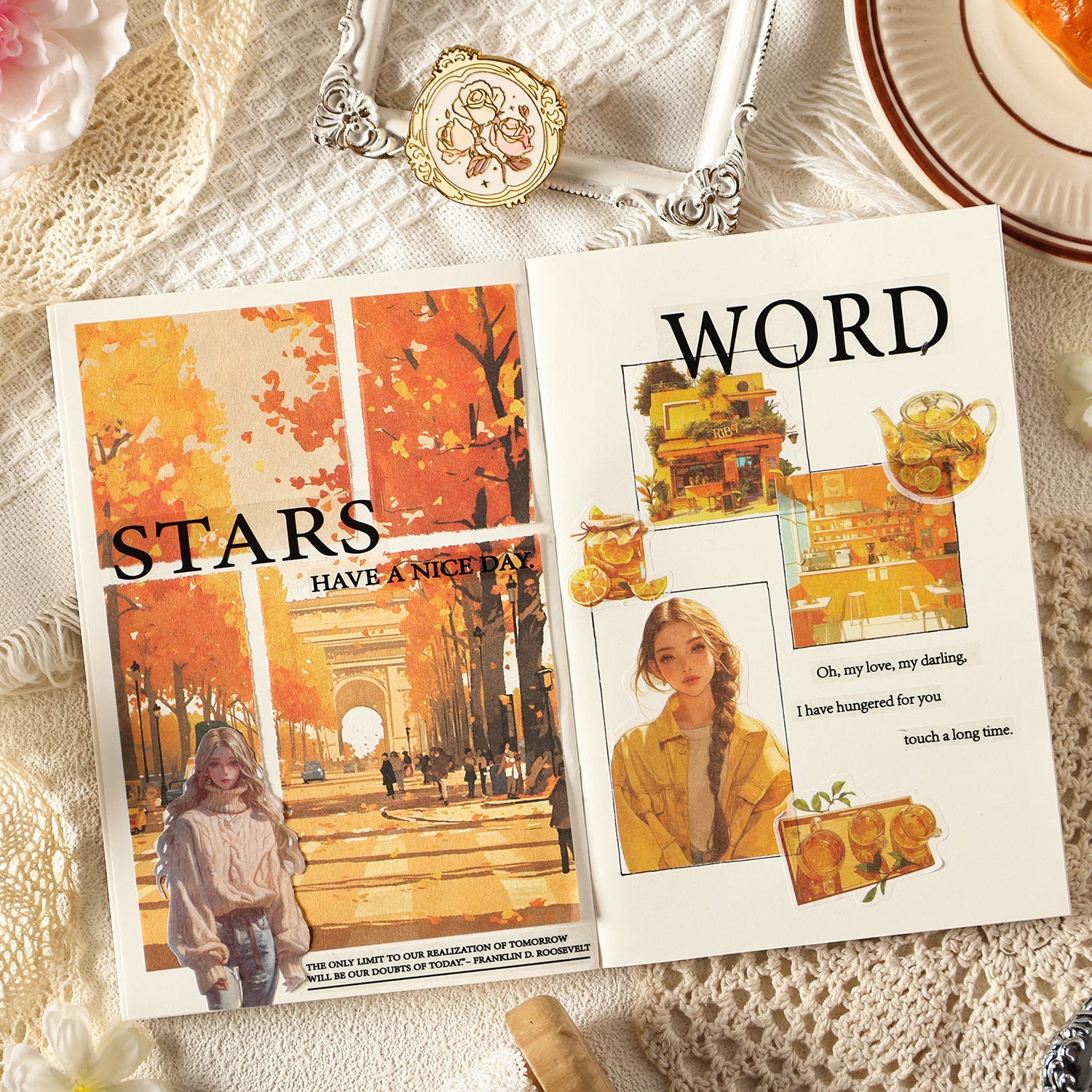 Beautiful Time Series Washi Sticker Book