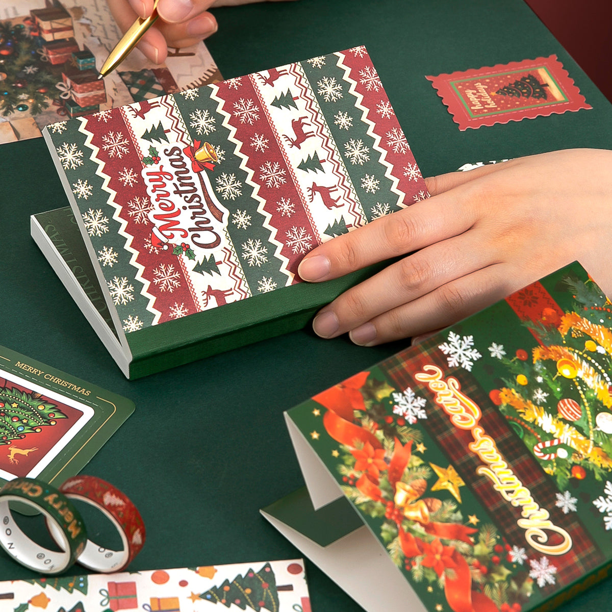 Christmas Carol Scrapbooking Supplies Box