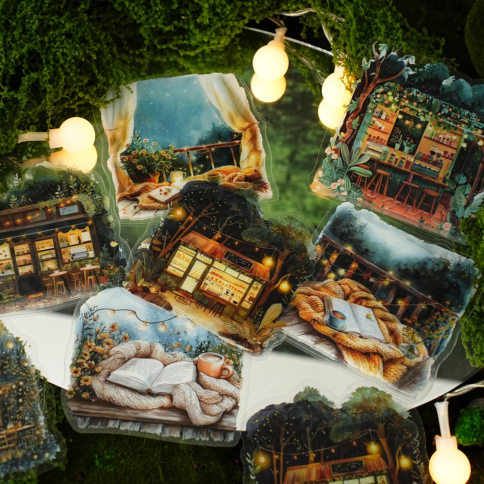 Night Lights Landscaping Sticker