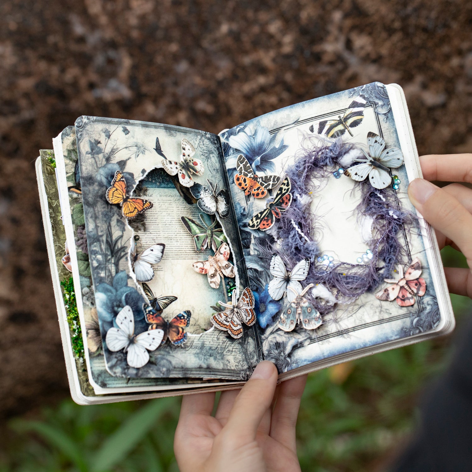 Vintage Butterfly Paper Sticker