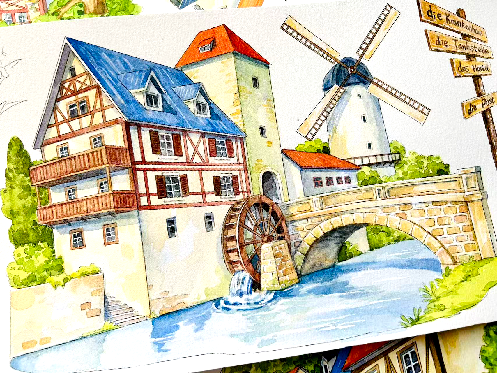 【MOOBOOM】German Town Scenery Pre-cut Landscaping Tape