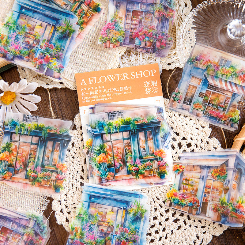 The flower shop PET Sticker