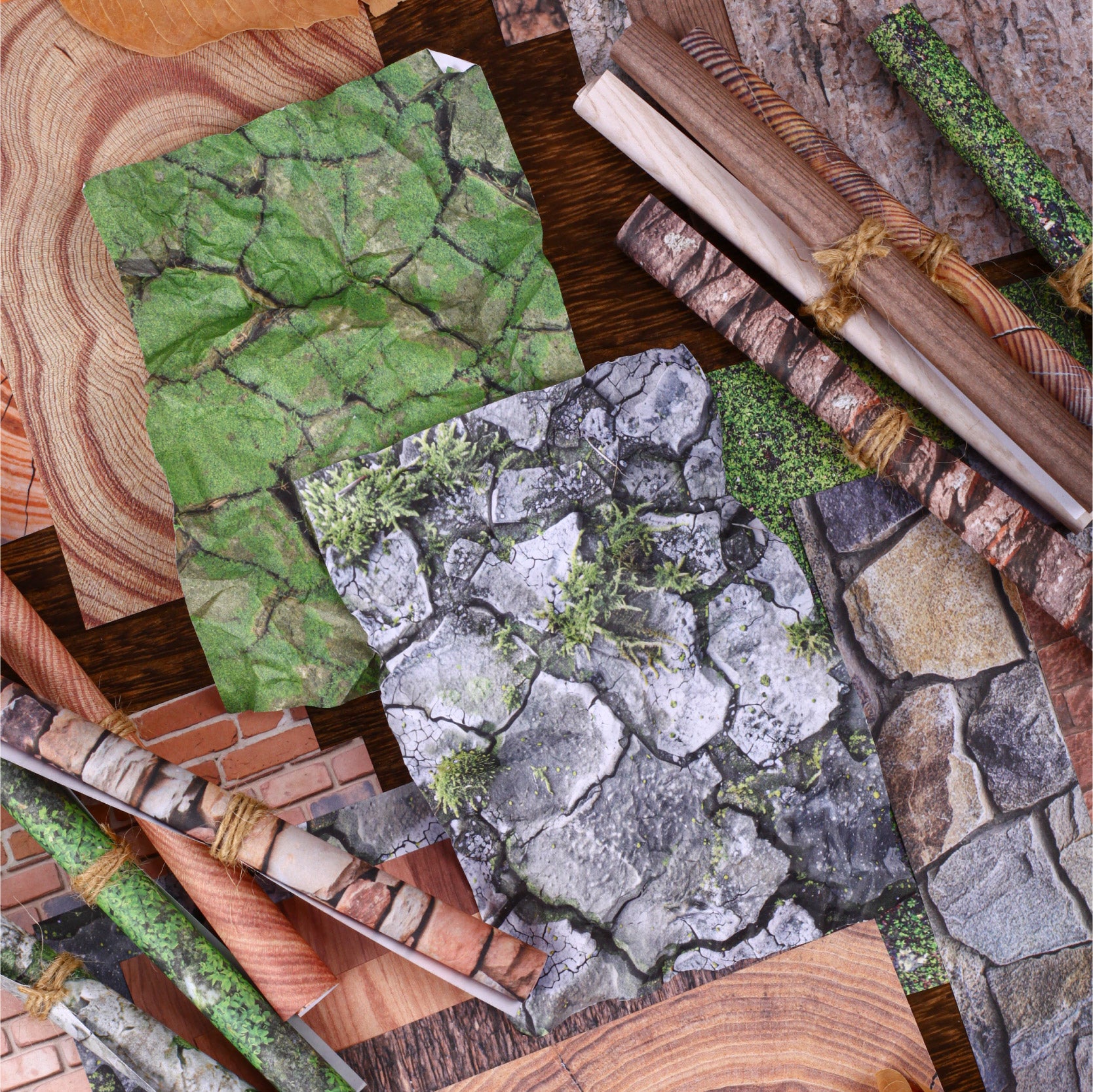 Vintage Trees Scrapbooking Paper