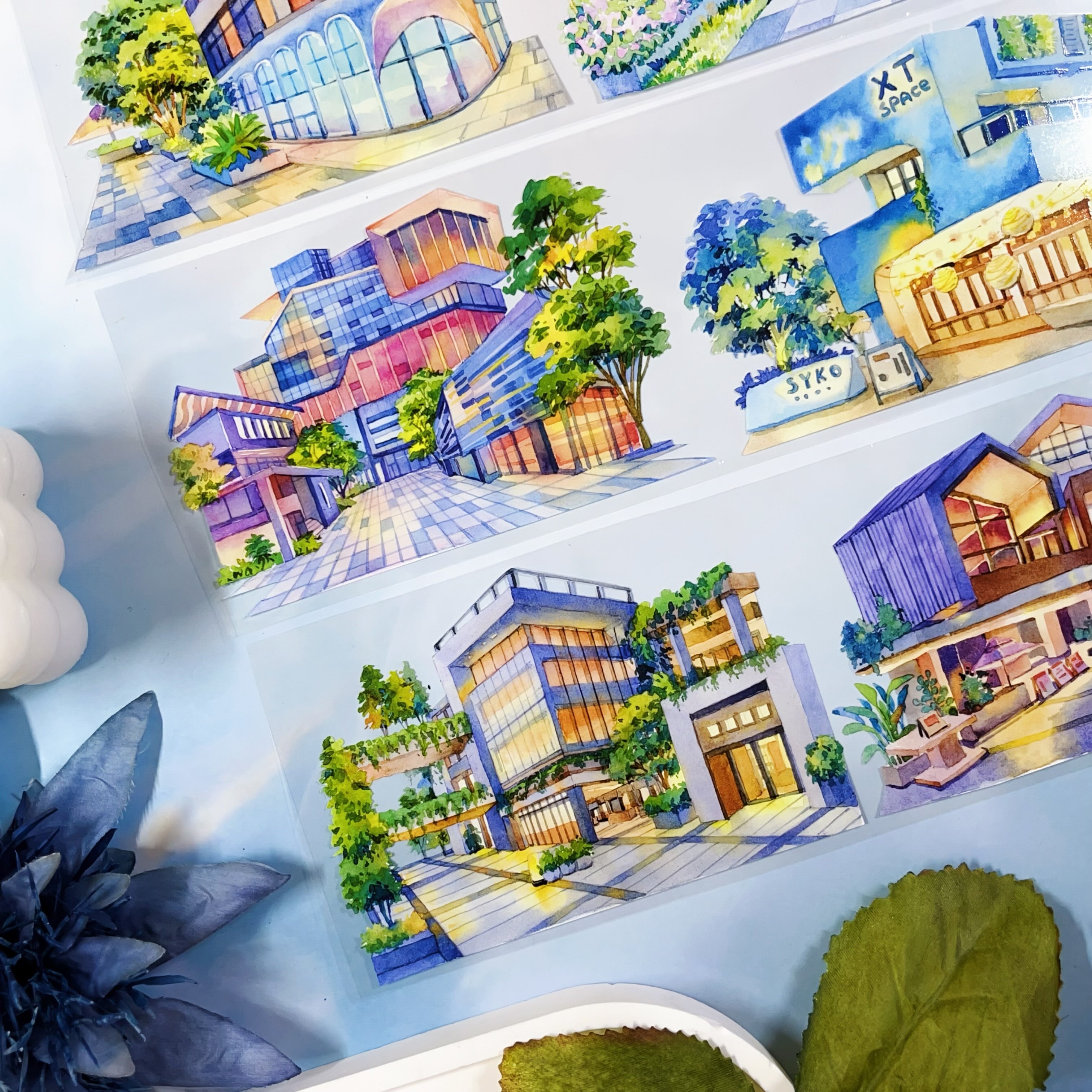 【XT】The city with fading lights Landscaping Tape