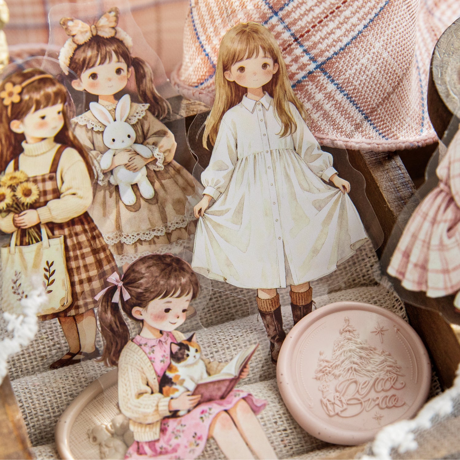 Star-Sleep Fairy Tale Girl Character Stickers