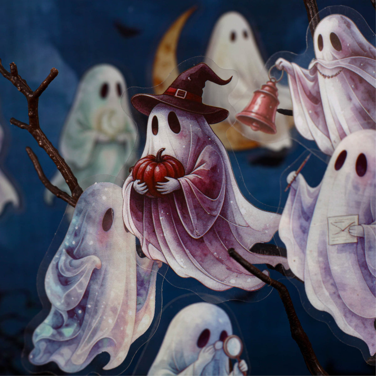 Cute Ghost PET Sticker