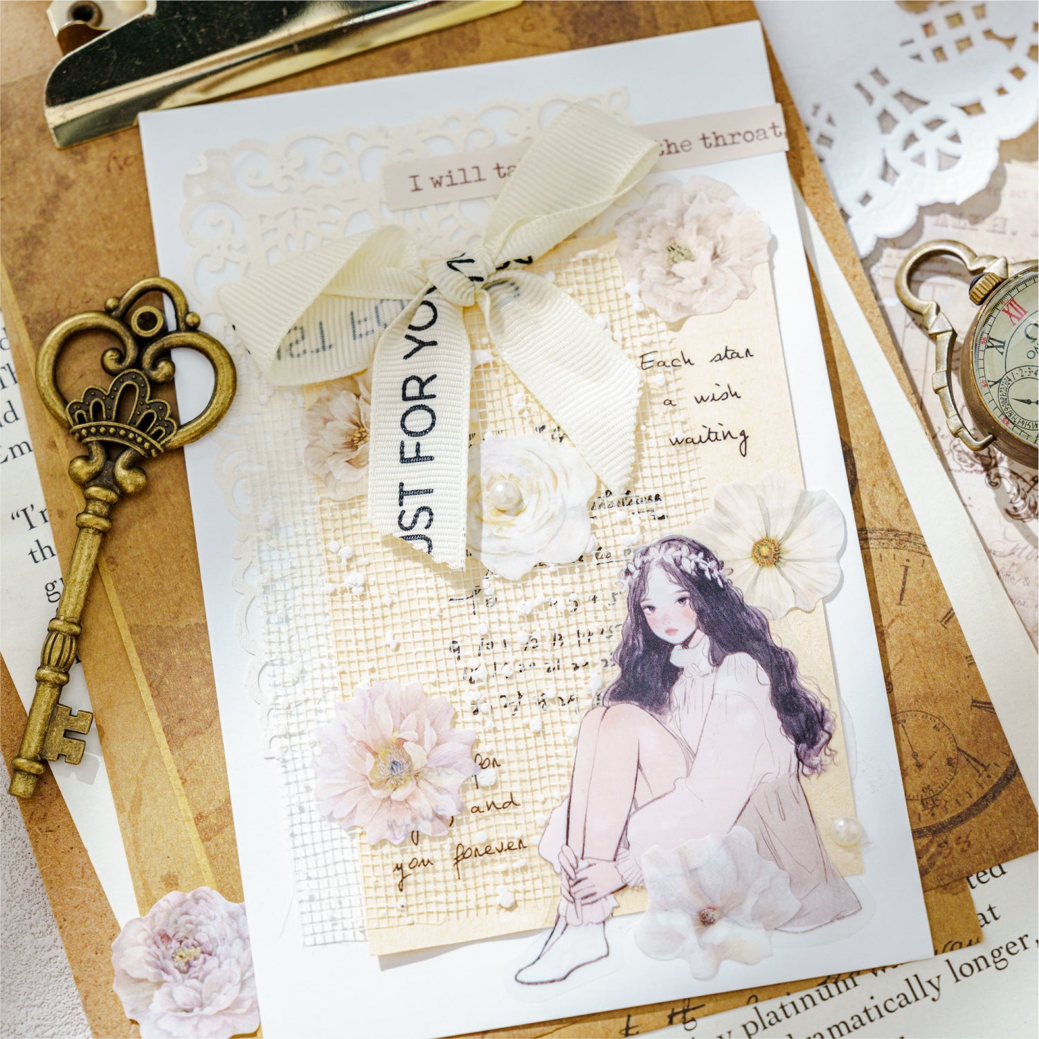 Flower Letter Washi Tape