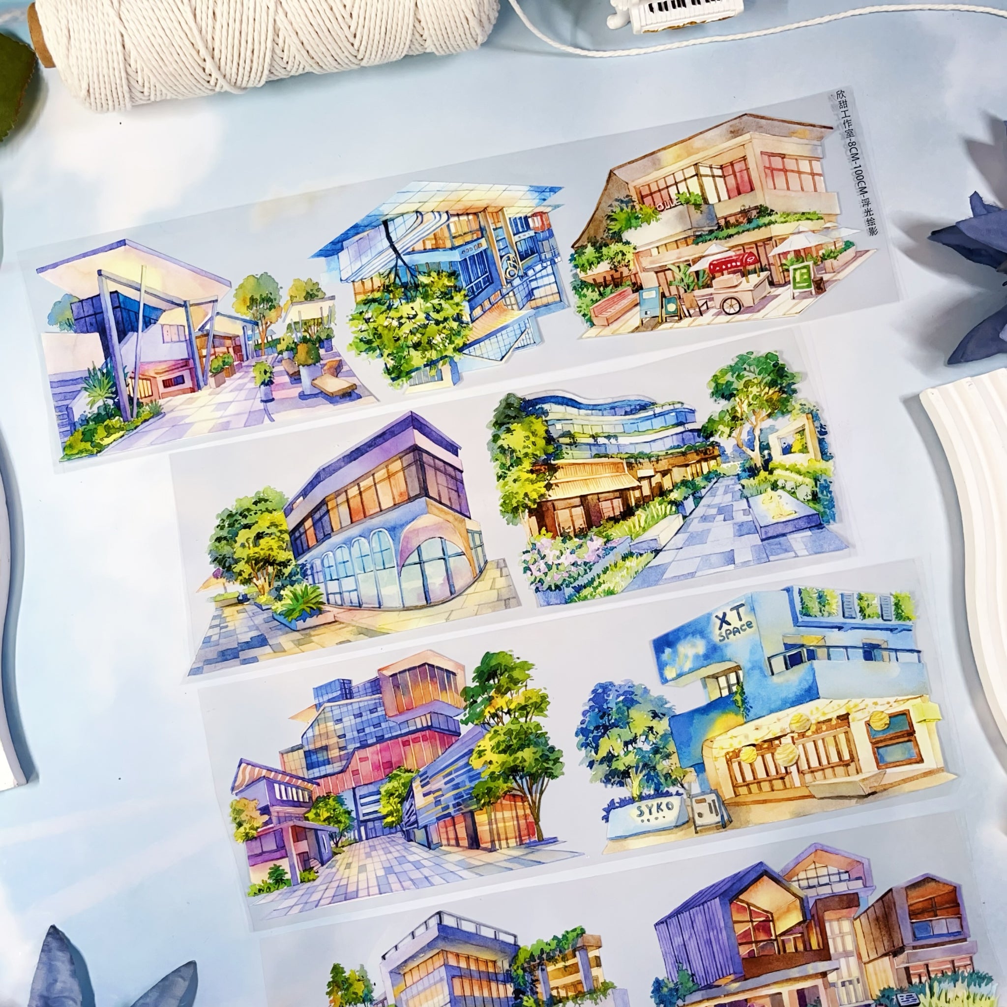 【XT】The city with fading lights Landscaping Tape