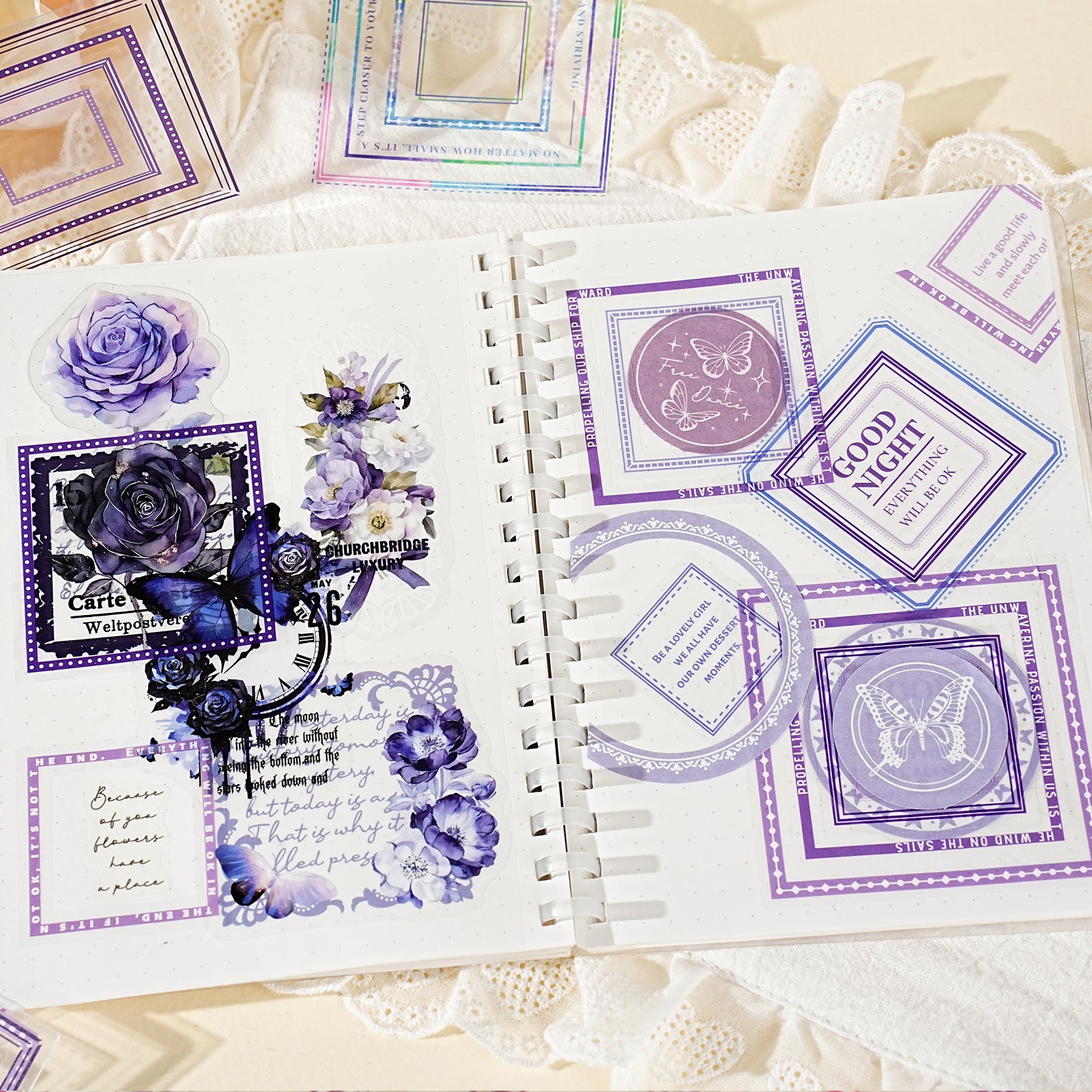 Rainbow Border Pre-cut Sticker