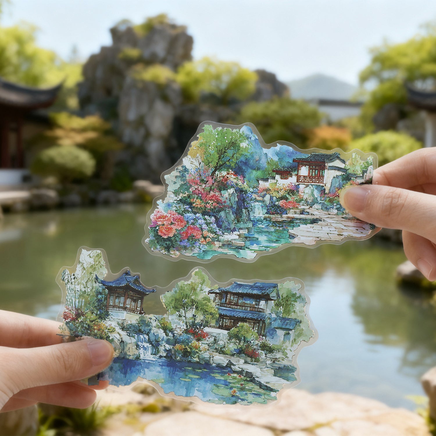 Cloud Court of Ten Provinces PET Sticker