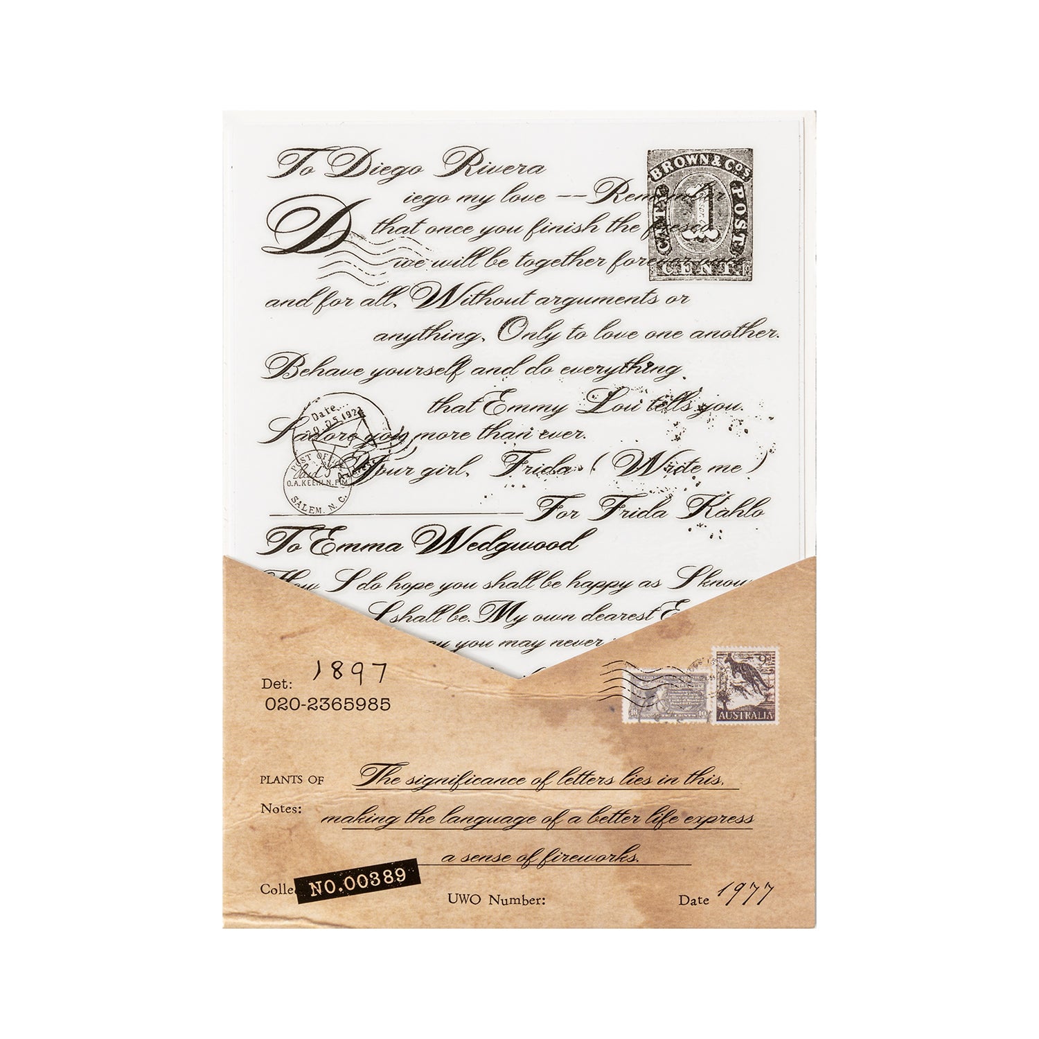 One Page Love Letter Transfer Sticker