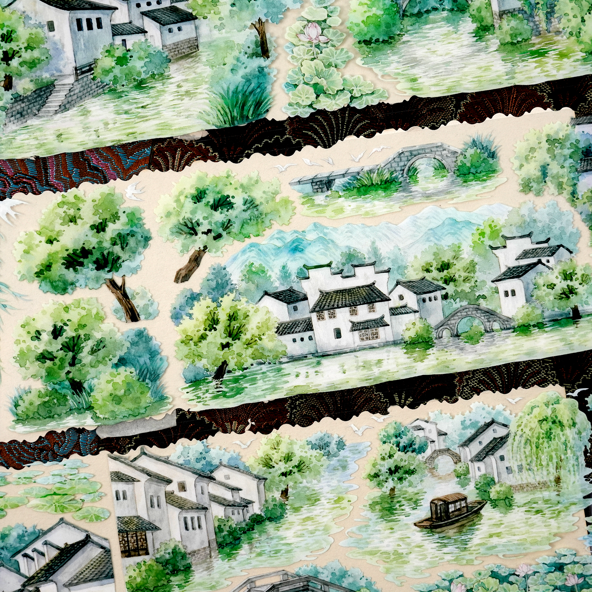【MENU】Scenery of Jiangnan Landscaping Tape