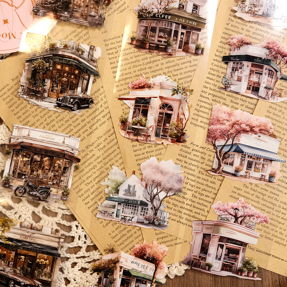 Whole Roll Street Café PET Tape (6cm*2M)| MOOBOOM Design