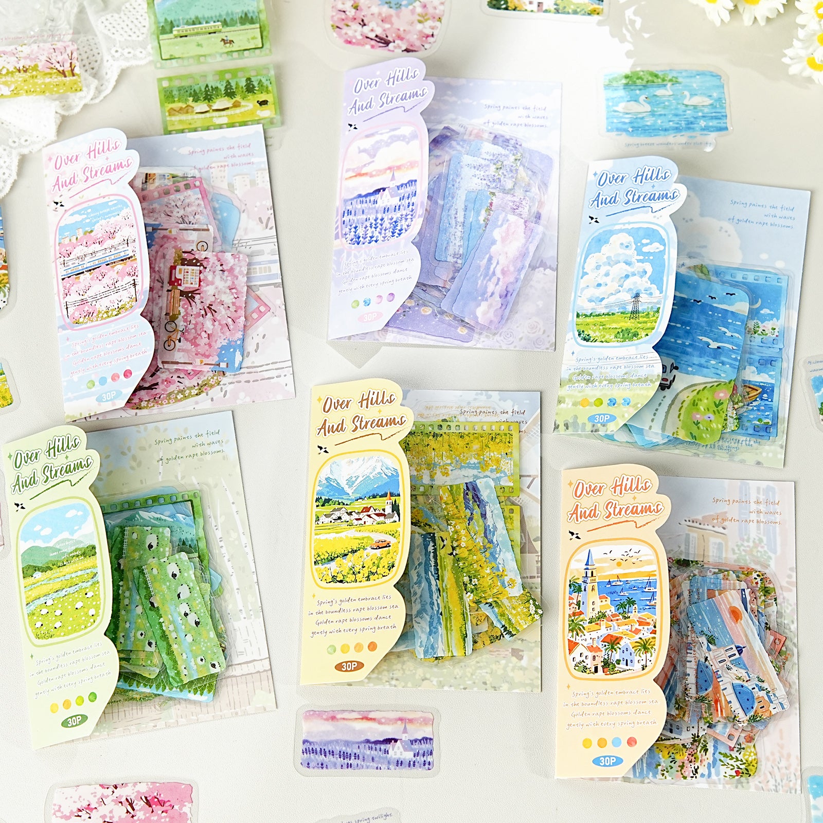 Having Traversed Mountains and Rivers PET Sticker for journaling and scrapbooking